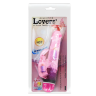 Розовый вибратор-кролик Lovers - 17,5 см. - 5