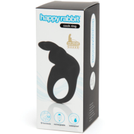 Черное эрекционное виброкольцо Happy Rabbit Rechargeable Rabbit Cock Ring - 1