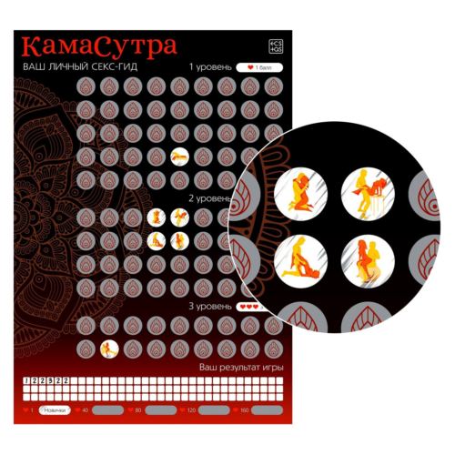 Скретч-плакат Секс-гид. Камасутра формата А3 - 1