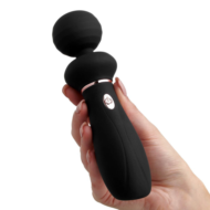 Черный вибратор So Divine Relax Portable Massage Wand - 24 см. - 1