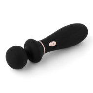 Черный вибратор So Divine Relax Portable Massage Wand - 24 см. - 0