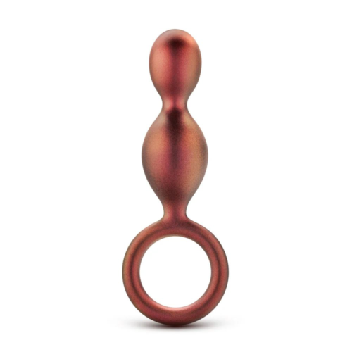 Коричневый анальный стимулятор Duo Loop Copper Anal Plug - 13,3 см. - 1