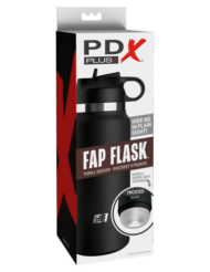 Черный мастурбатор в виде бутылки Fap Flask - 1