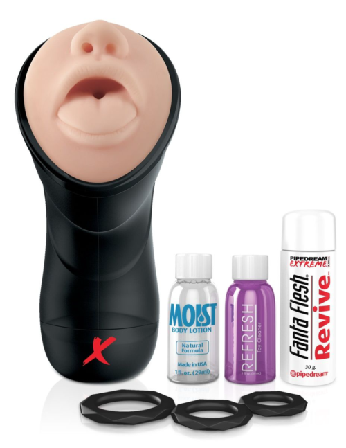 Мастурбатор-ротик Deep Throat Vibrating Stroker - 4