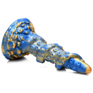 Голубой фантазийный фаллоимитатор Lord Kraken Tentacled Silicone Dildo - 21 см. - 1