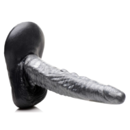 Серый фантазийный фаллоимитатор The Gargoyle Rock Hard Silicone Dildo - 23,6 см. - 2