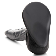 Серый фантазийный фаллоимитатор The Gargoyle Rock Hard Silicone Dildo - 23,6 см. - 3