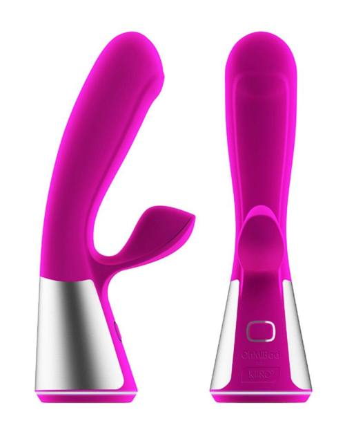 Розовый интерактивный вибратор Kiiroo Ohmibod Fuse - 18 см. - 5