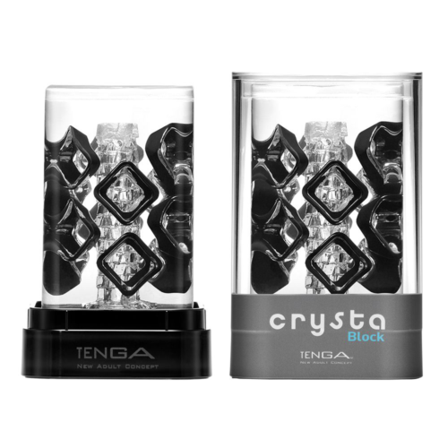 Прозрачный мастурбатор Tenga Crysta Bloc - 1