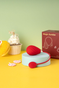 Красное виброяйцо Magic Motion Sundae - 5