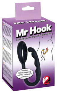 Эрекционное кольцо с анальным стимулятором Mr Hook - 2