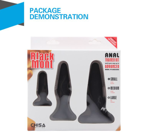 Набор из 3 анальных пробок Anal Traimer Kit - 2