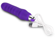 Фиолетовый вибратор Rechargeable IJOY Silicone Waver - 16,5 см. - 2