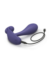 Темно-синий вибромассажер Witty P G Vibrator with Remote Control - 2