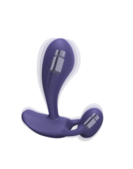 Темно-синий вибромассажер Witty P G Vibrator with Remote Control - 3