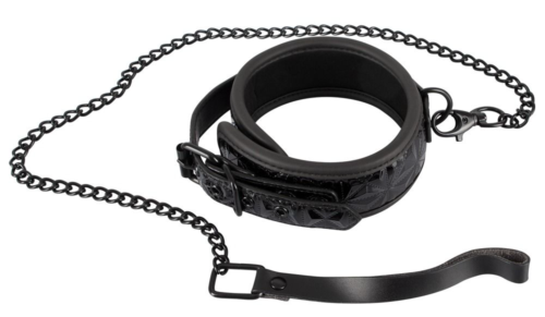 Ошейник и поводок с геометрическим узором Collar with Leash - 0