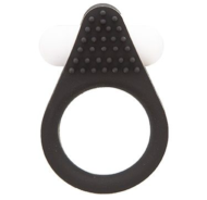 Чёрное эрекционное кольцо LIT-UP SILICONE STIMU RING 1 BLACK - 0