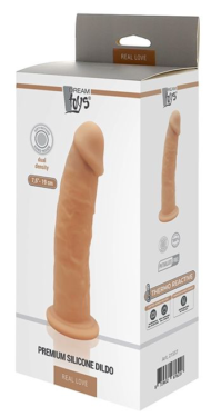 Телесный фаллоимитатор на присоске DILDO 7.5INCH - 19 см. - 1