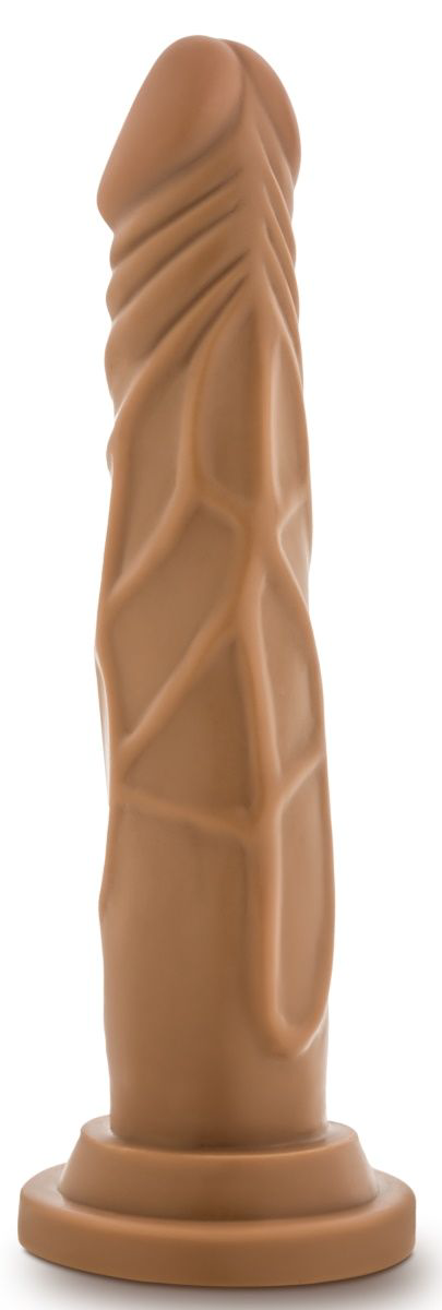 Кофейный фаллоимитатор без мошонки Dr. Skin Realistic Cock Basic 7.5 - 19 см. - 1