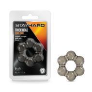 Дымчатое эрекционное кольцо Stay Hard Thick Bead Cock Ring - 1