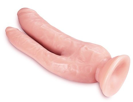 Телесный фаллоимитатор 8 Inch DP Cock - 20,32 см. - 2