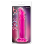 Розовый анальный фаллоимитатор Sweet N Small 6 Inch Dildo With Suction Cup - 16,5 см. - 1