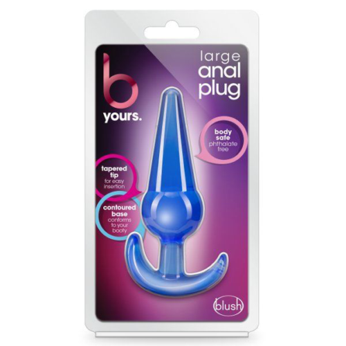 Синяя анальная пробка в форме якоря Large Anal Plug - 12,2 см. - 1