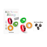 Набор из 3 разноцветных эрекционных колец Kit Neon Ring - 9