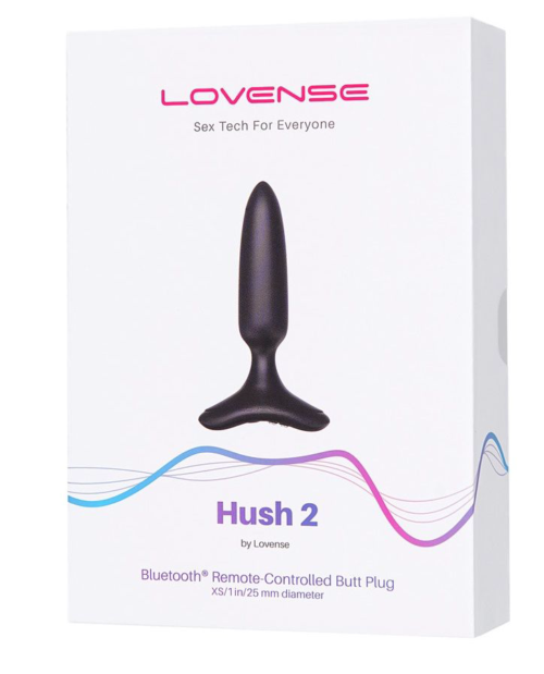 Черная анальная вибропробка HUSH 2 Size XS - 12,1 см. - 8