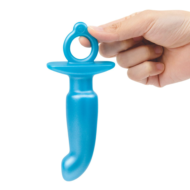 Голубая анальная пробка для массажа простаты Hither Silicone Prostate Plug - 14,3 см. - 5