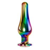 Радужная металлическая пробка Rainbow Metal Plug Large - 12,9 см. - 0