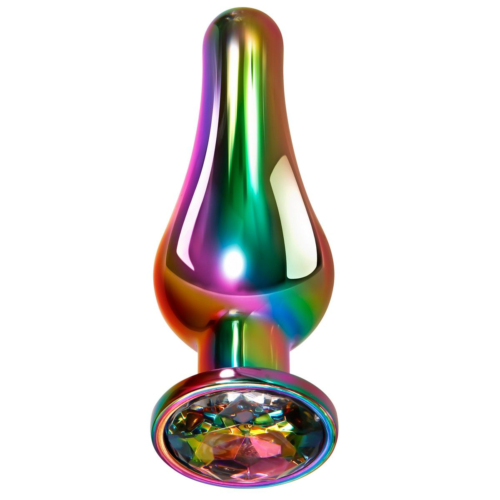 Радужная металлическая пробка Rainbow Metal Plug Large - 12,9 см. - 1