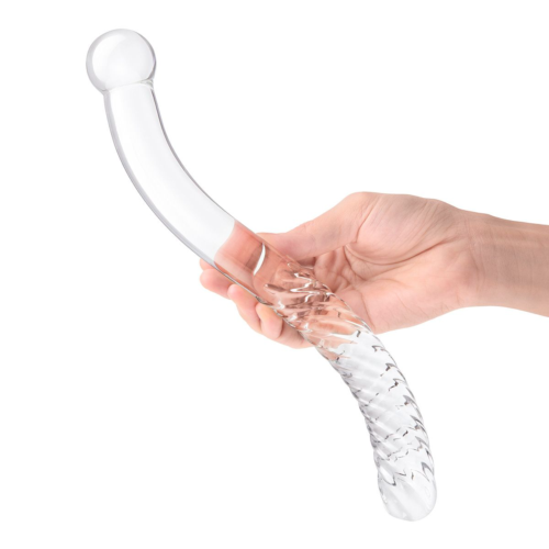 Стеклянный фаллоимитатор 11’’ Glass Pelvic Wand Double Ended - 28 см. - 3