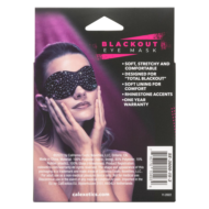 Черная маска на глаза Blackout Eye Mask со стразами - 5