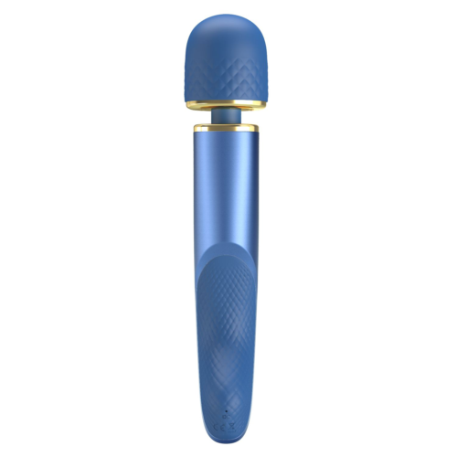 Синий wand-вибромассажер Colorful Massager - 24 см. - 2