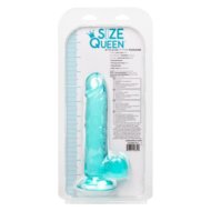 Голубой фаллоимитатор Size Queen 6 - 20,25 см. - 3