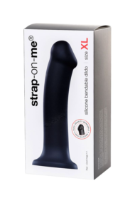 Черный фаллос на присоске Silicone Bendable Dildo XL - 20 см. - 10