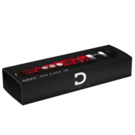 Красный беспроводной wand-вибратор Doxy Die Cast 3R с принтом в виде роз на рукояти - 28 см. - 2