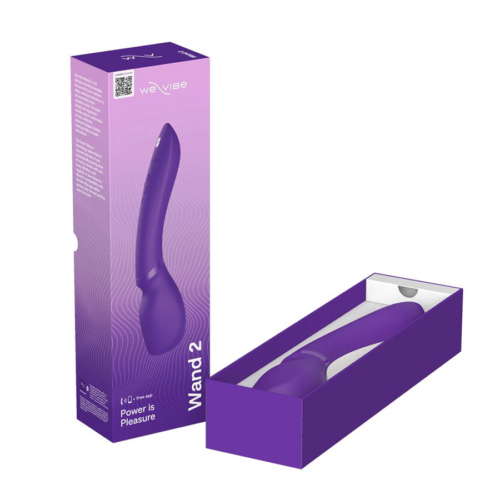 Фиолетовый жезловый вибратор We-Vibe Wand 2 - 27,3 см. - 6