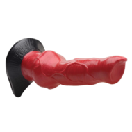 Красный фантазийный фаллоимитатор Hell-Hound Canine Penis Silicone Dildo - 19 см. - 2