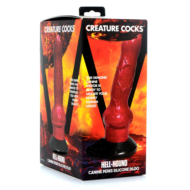 Красный фантазийный фаллоимитатор Hell-Hound Canine Penis Silicone Dildo - 19 см. - 4