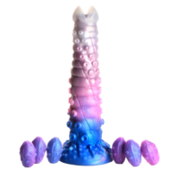 Фантазийный фаллоимитатор Tenta-Queen Ovipositor Silicone Dildo with Eggs - 29,2 см. - 0