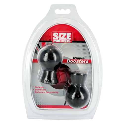 Черные присоски для сосков Size Matters Nipple Boosters - 2