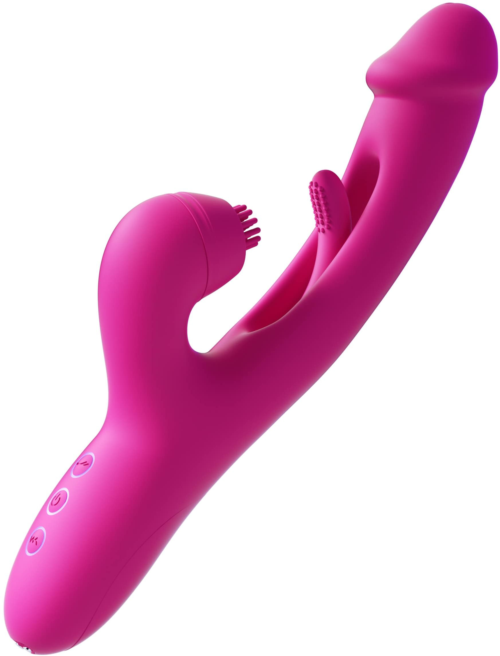 Розовый вибратор-кролик G Spot Ultra - 26,5 см. - 2