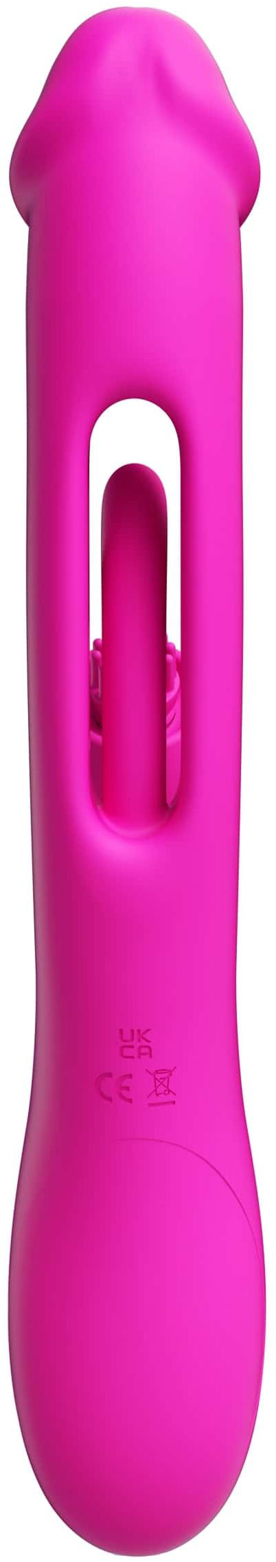 Розовый вибратор-кролик G Spot Ultra - 26,5 см. - 5