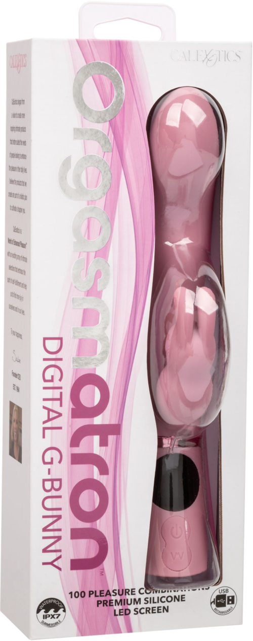 Розовый вибратор-кролик Orgasmatron Digital G-Bunny - 22,2 см. - 4