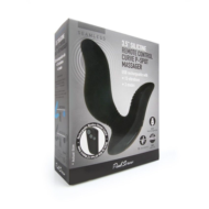 Черный вибромассажер простаты 3,5’’ Remote Control Curve P-spot Massager - 12 см. - 3