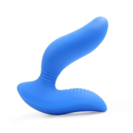 Синий вибромассажер простаты 3,5’’ Remote Control Curve P-spot Massager - 12 см. - 2