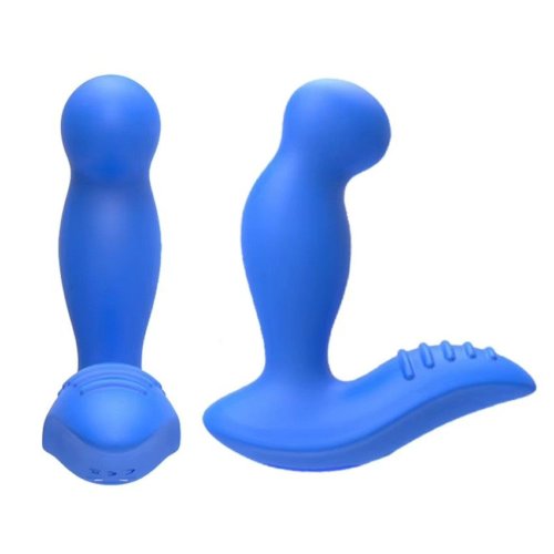 Синий вибромассажер простаты 3,5’’ P-spot Massager - 12,5 см. - 2