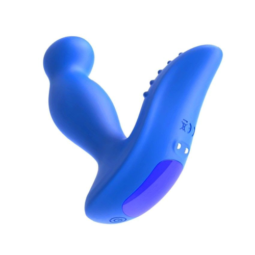 Синий вибромассажер простаты 3,5’’ P-spot Massager - 12,5 см. - 0